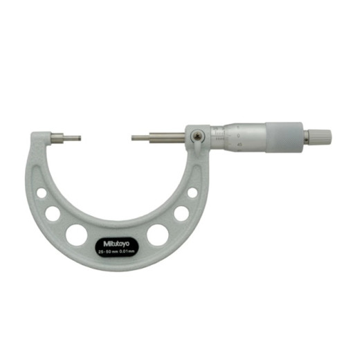 Mikrometer strmeňový 25-50mm s osadenými meriacimi plochami MITUTOYO DOPREDAJ Mikrometer strmeňový 25-50mm s osadenými meriacimi plochami MITUTOYO DOPREDAJ