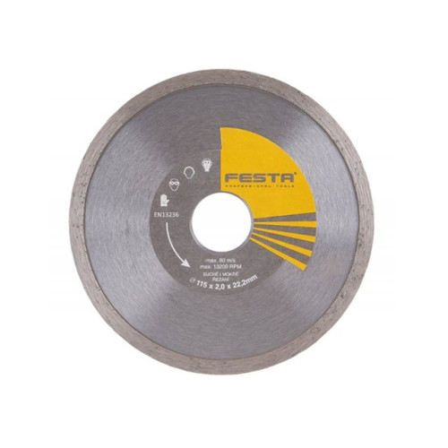 Kotúč diamantový plný celoobvodový - 115x2x22,2mm