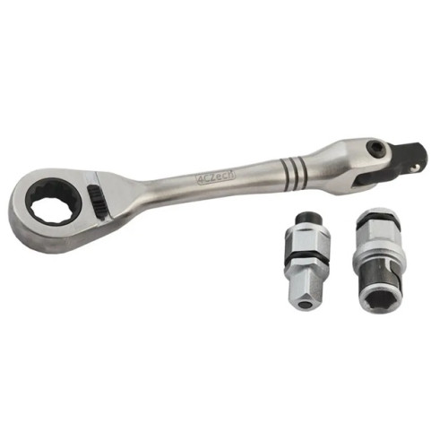 1/4" MINI račňa prepínacia s otvorom 10mm + 1/4" štvorhran + adaptéry 1/4" NEREZ 4Czech