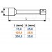 1/2" nástavec priemyselný CrMo + trň + o-krúžok - 250mm