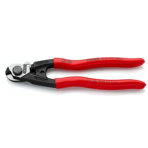 Kliešte KNIPEX na oceľové ľaná - 190mm
